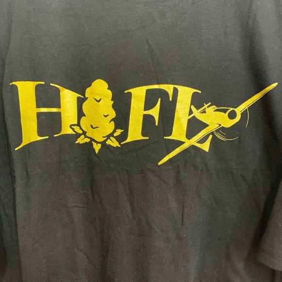 Hi Fly Mens Original T-Shirt in Black w/Gold Logo in 2XL - Picture 2 of 3